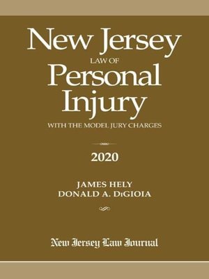 cover image of New Jersey Law of Personal Injury with the Model Jury Charges